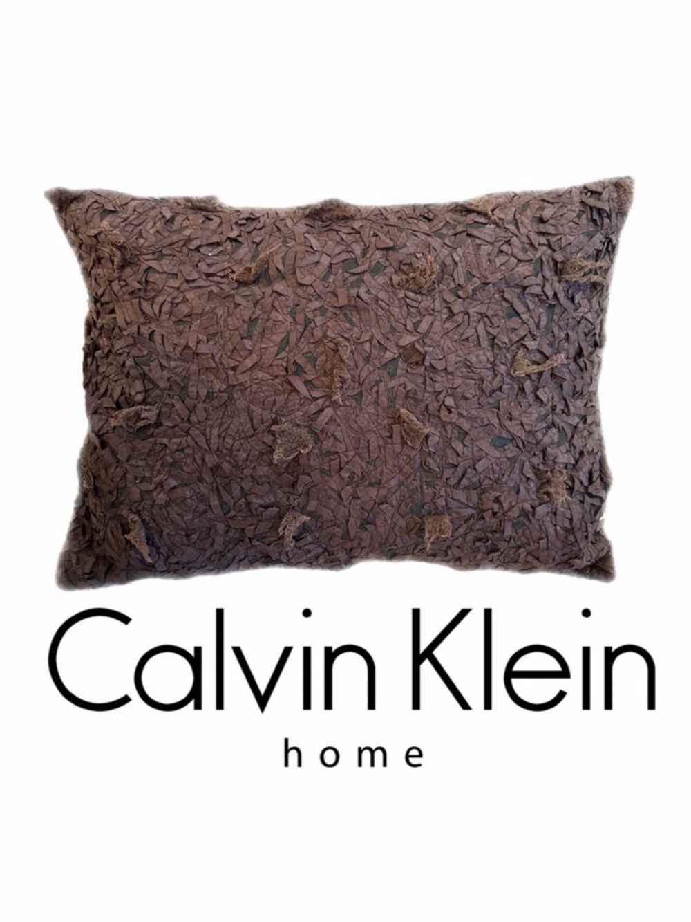 CALVIN KLEIN Silk Decorative Throw Lumbar Pillow 12 X 16